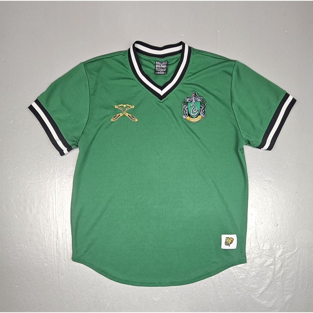 Box Lunch Harry Potter Jersey Mens XL Slytherin Quidditch Green Short Sleeve